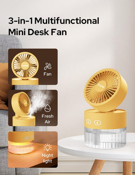 Mini ventilateur multifonction 3 en 1