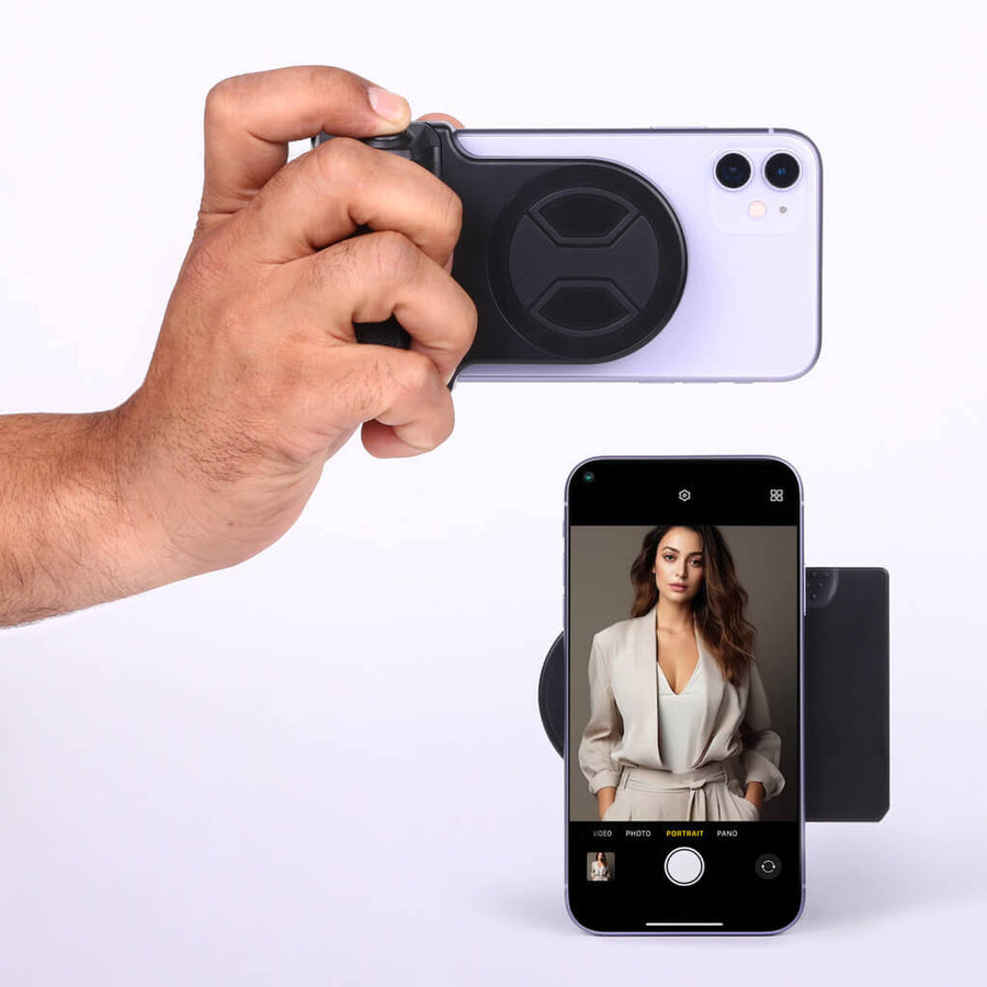 Poignée caméra magnétique Bluetooth pour smartphone